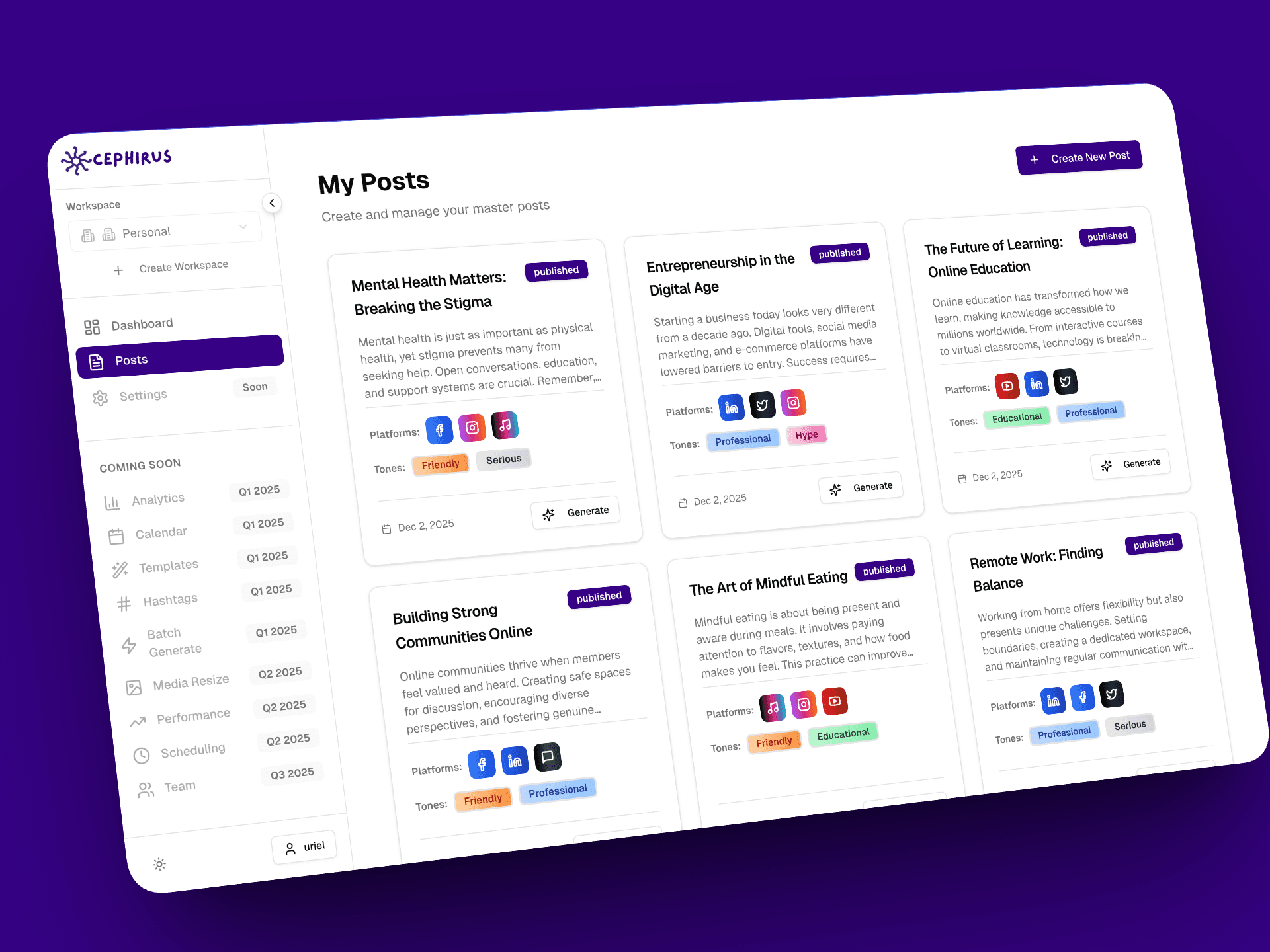 Cephirus Platform Preview